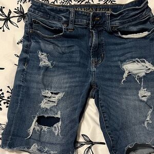American Eagle Blue Denim Shorts size 28